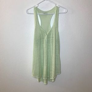 American Eagle Green Burnout Tank